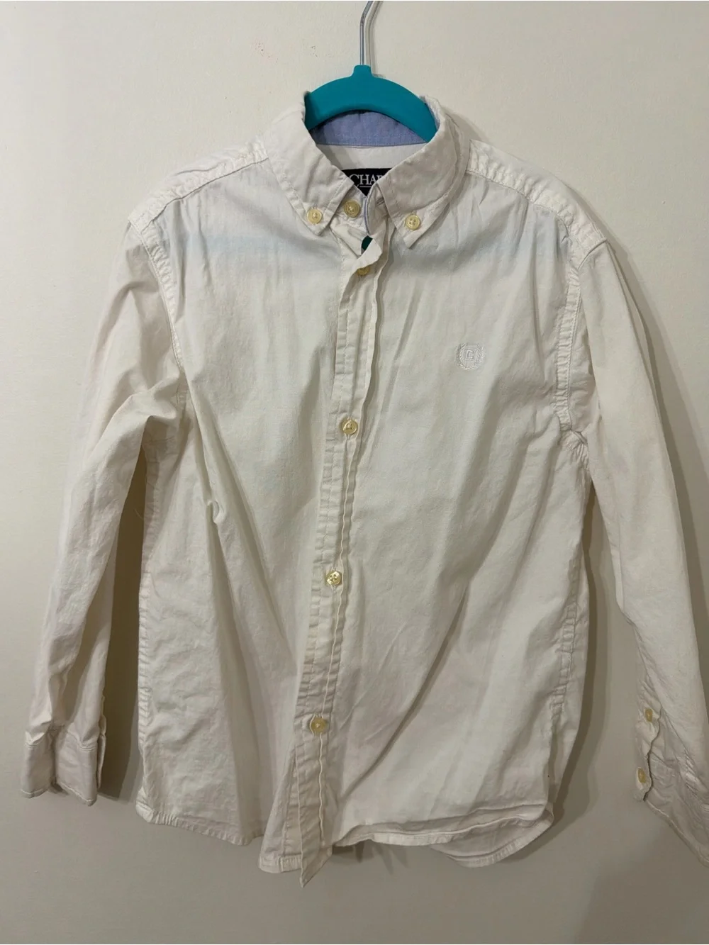 Ralph Lauren Cream Button-Down Shirt for Kids